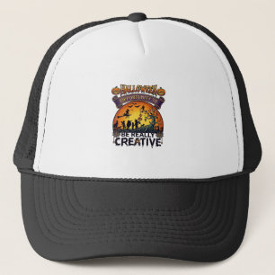 Halloween Opportunity Be Really Creative Witch Tre Trucker Hat