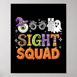 Halloween Optometrist Sight Squad Shirt Optometry Poster