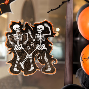 Halloween or Day of the Dead Dancing Skeletons