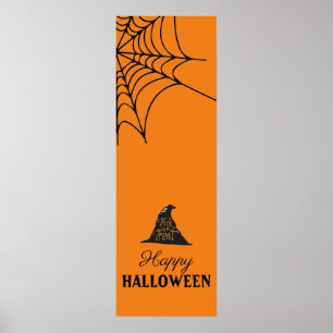 Halloween Orange Banner Poster