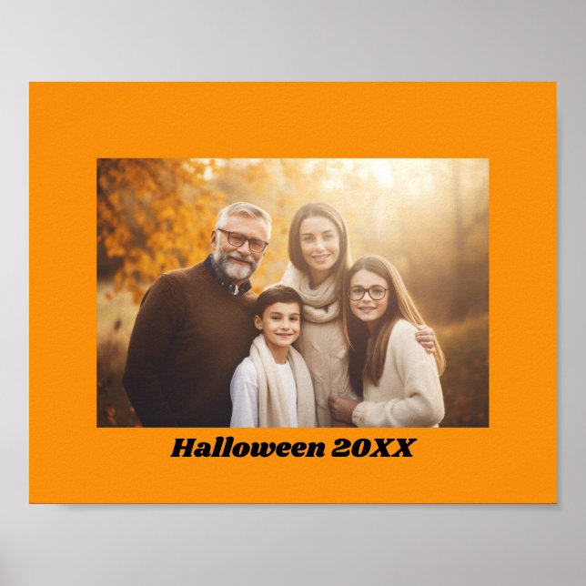 Halloween Orange Border - Instant Download or Poster (Front)