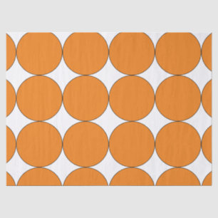 HALLOWEEN ORANGE CIRCLE TISSUE PAPER