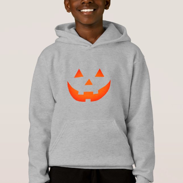 Halloween orange Jack o lantern pumpkin face kids  (Front)