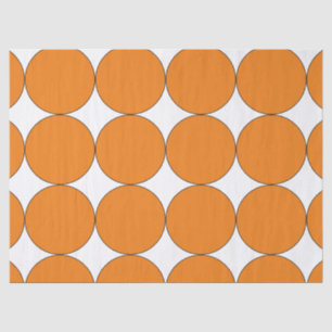 HALLOWEEN ORANGE LARGE CIRCLE  TISSUE PAPER