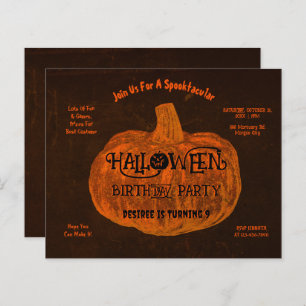Halloween Orange Pumpkin Birthday Party Budget