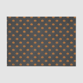 Halloween Orange Pumpkin Chalkboard Pattern Tissue Paper