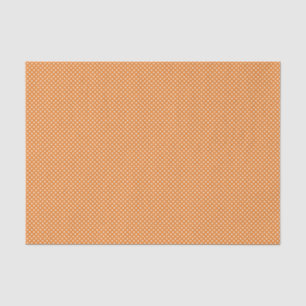 Halloween Orange Tiny White Polka Dot Tissue Paper