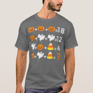 Halloween Order Of Operations Quiz Math Teacher Ma T-Shirt