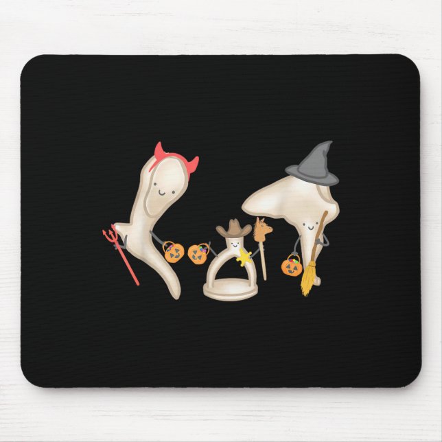 Halloween Ossicle Audiology Audiologist Student En Mouse Pad (Front)