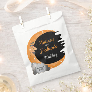 Halloween Over the Moon Wedding Personalised Favour Bags