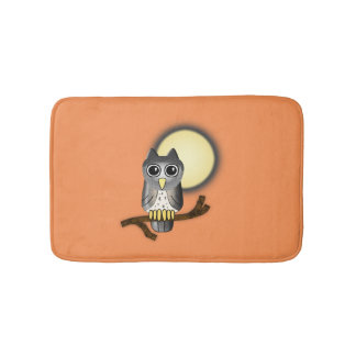 Halloween Owl Bath Mat