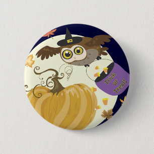 Halloween Owl Buttons
