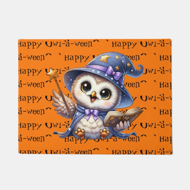 Halloween Owl Doormat (Front)