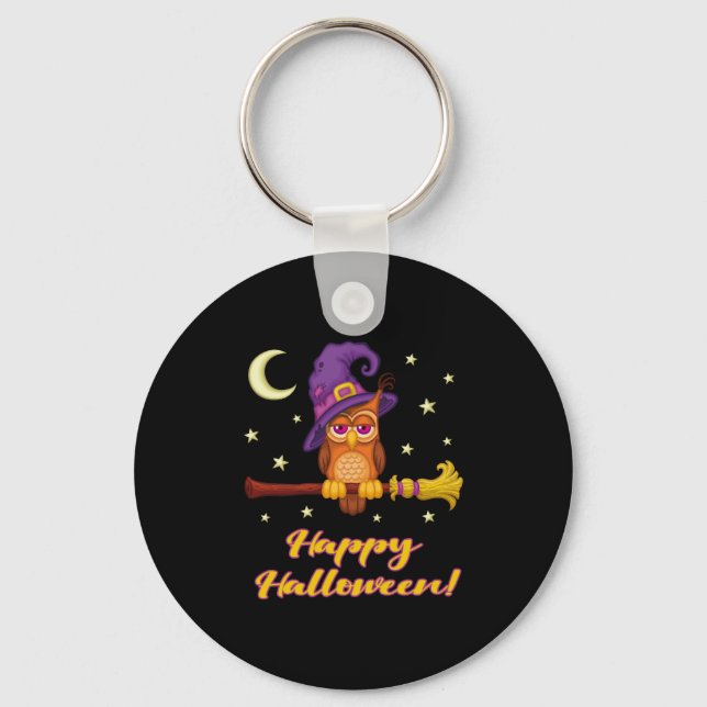 Halloween Owl Key Ring (Front)