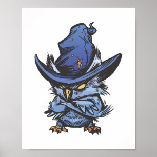 Halloween owl poster