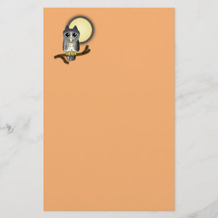 Halloween Owl Stationery
