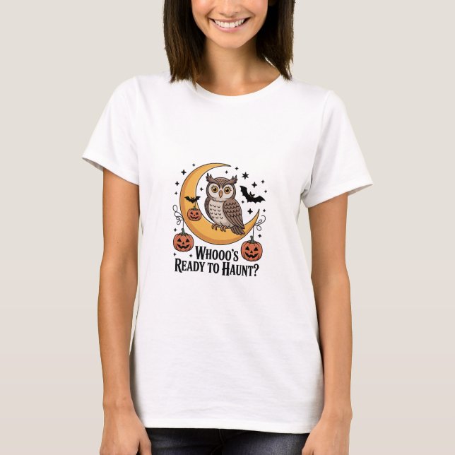 Halloween Owl  T-Shirt (Front)