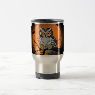 Halloween Owl Travel Mug