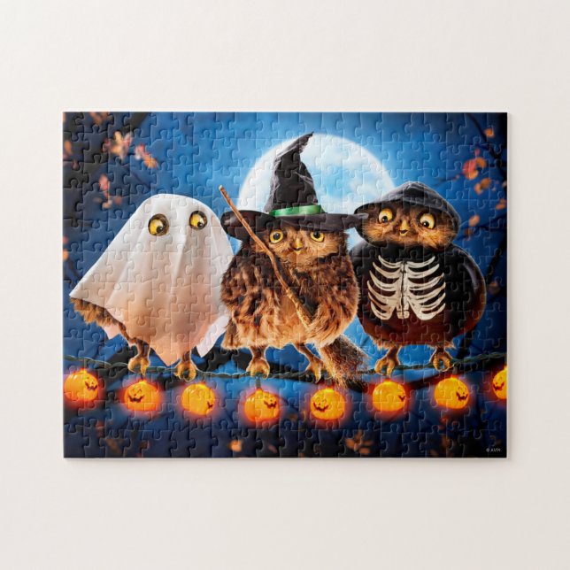 Halloween Owls Jigsaw Puzzle (Horizontal)