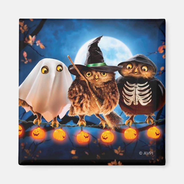Halloween Owls Magnet (Front)