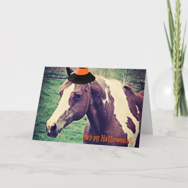 Halloween Paint Horse Card (Front)
