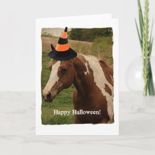 Halloween Paint Horse Card