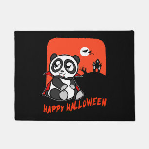 halloween panda doormat