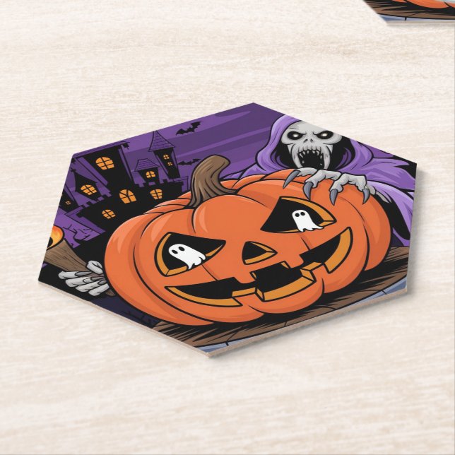 Halloween Paper Coaster (Angled)