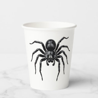 Halloween Paper Cup with Spider Design