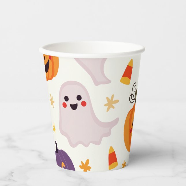 Halloween Paper Cups – Perfect for Party Drinks! (Front)