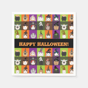 Halloween Paper Napkin Guinea Pigs