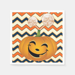 Halloween Paper Napkins, Pumpkin Napkin