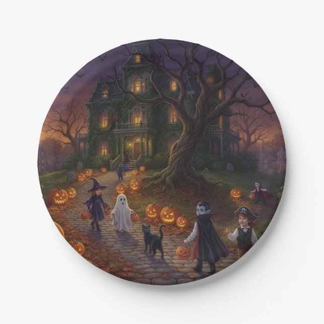 Halloween Paper Plate (Front)