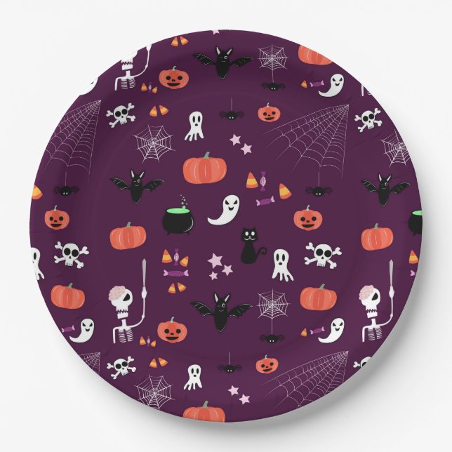 Halloween Paper Plate (Front)