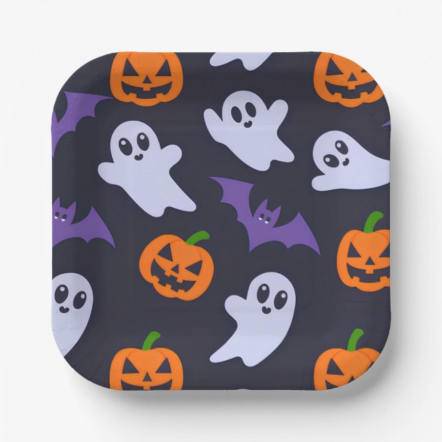 Halloween Paper Plate (Front)