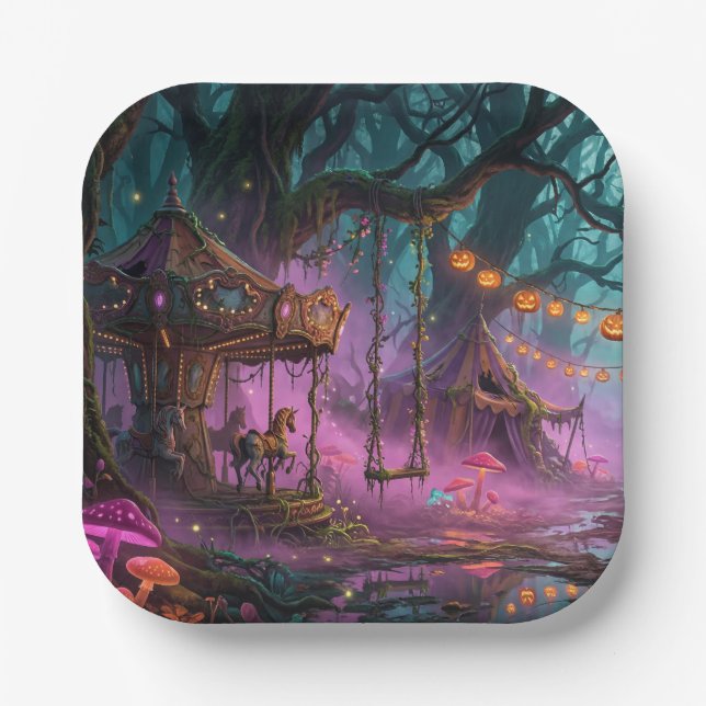 Halloween  paper plate (Front)