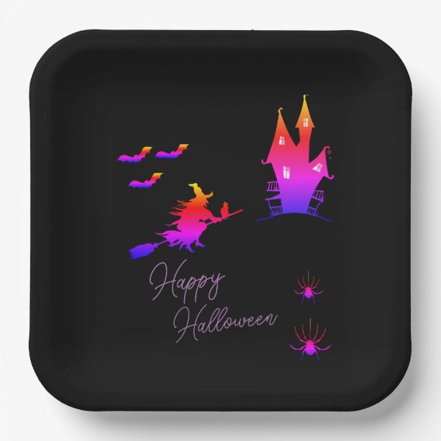 Halloween  paper plate (Front)