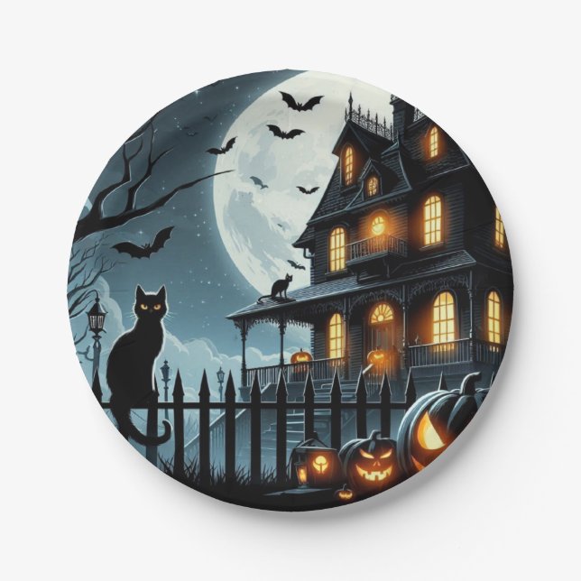 Halloween Paper Plate (Front)