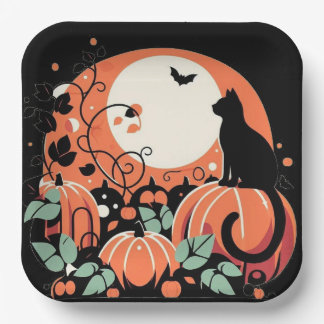 Halloween paper plate