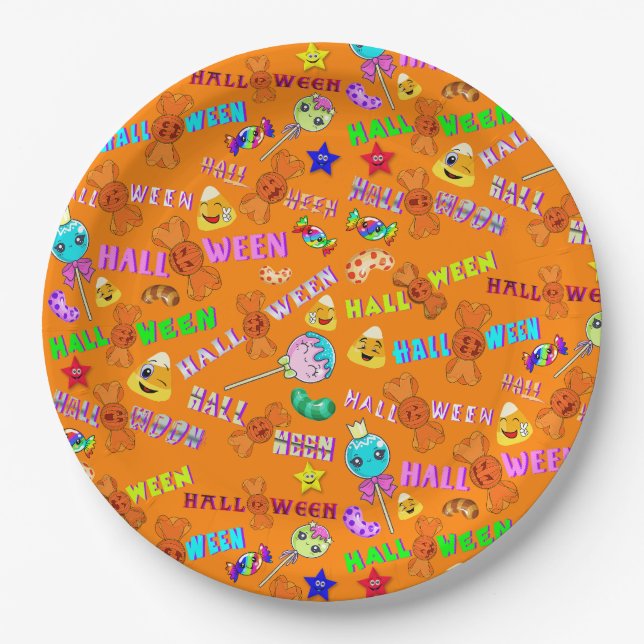 Halloween Paper Plate (Front)