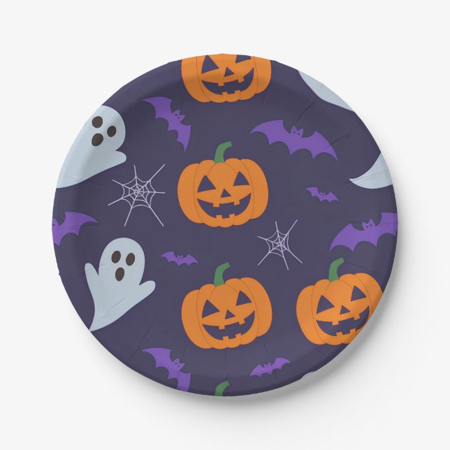 Halloween Paper Plate (Front)