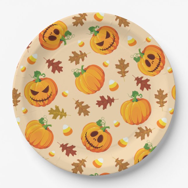 Halloween Paper Plate (Front)