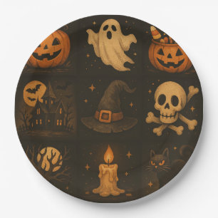Halloween paper plates