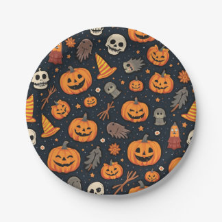 Halloween paper plates