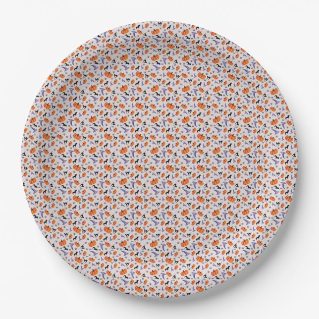 Halloween Paper Plates/Pumpkins Plate (Front)