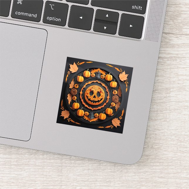 Halloween Papercuat Mandala (Detail)
