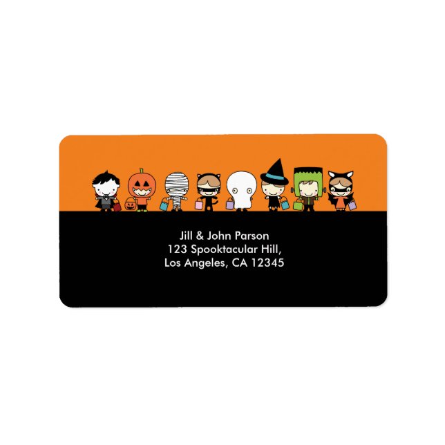 Halloween Party Address Label (Front)