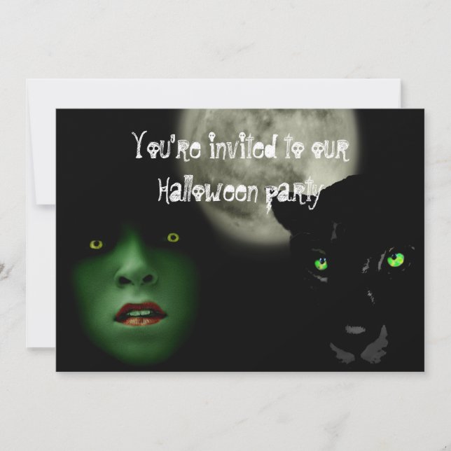 Halloween party announcement (Front)