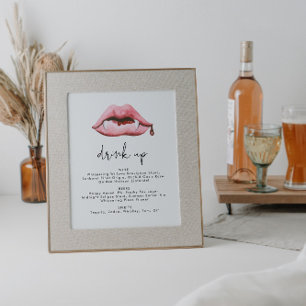 Halloween Party Bar Menu Sign Template