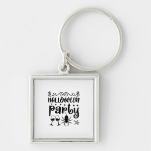 Halloween Party Birthday Key Ring